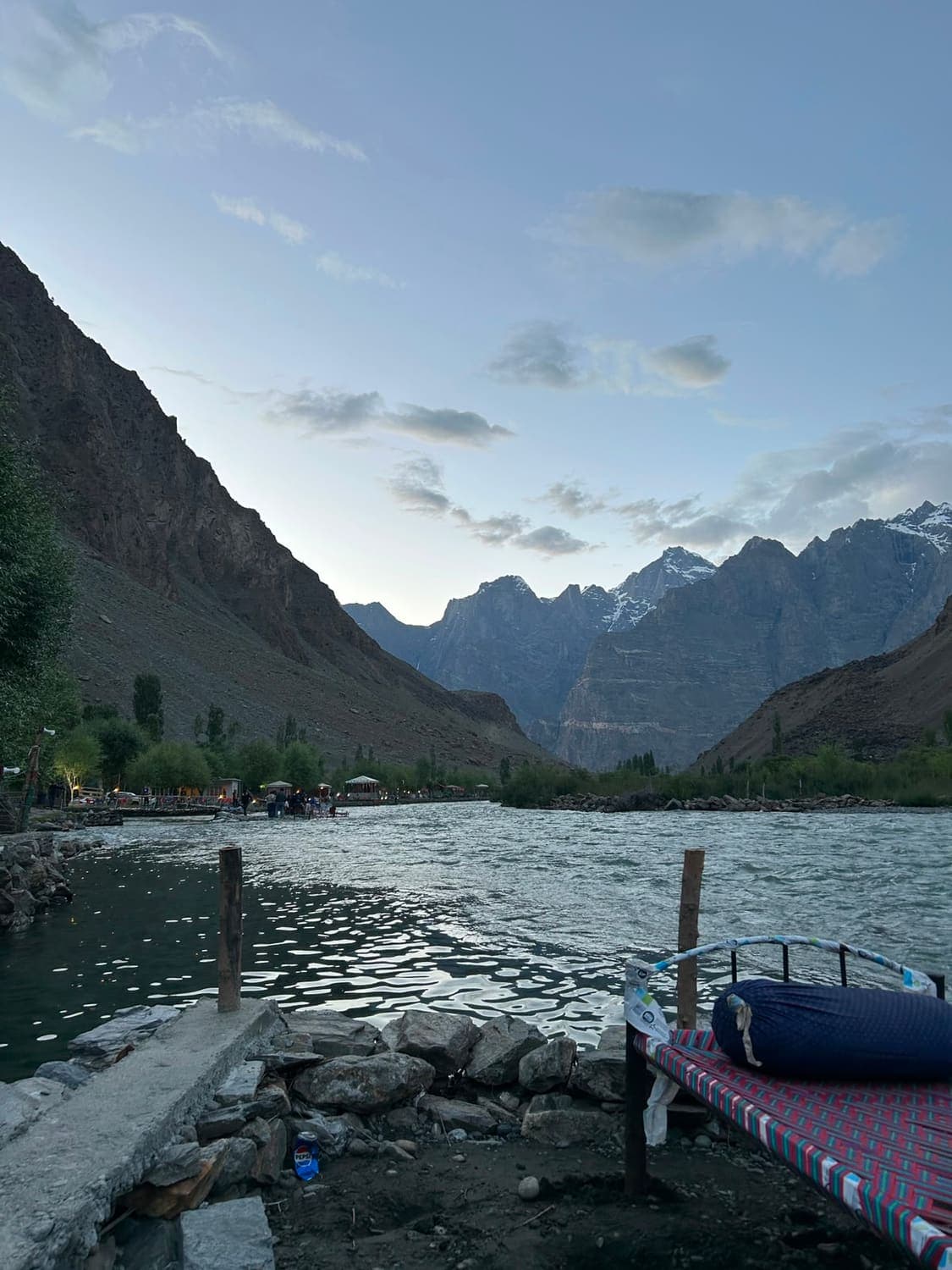 A river valley in the north, on a WEEDS wellness retreat